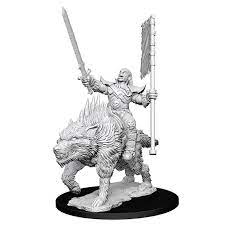 Pathfinder Deep Cuts Unpainted Miniatures Orc on Dire Wolf Fashion