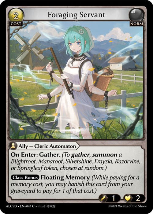 Foraging Servant (44) [Alchemical Revolution: Starter Decks] Cheap