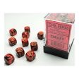 Chessex - Gemini 12mm d6(36 Dice) Red-Black Gold Online Sale