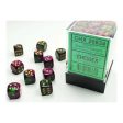 Chessex - Gemini 12mm d6(36 Dice) Green-Purple Gold Online